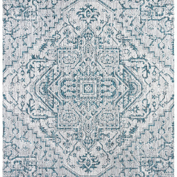 Estrella Bohemian Medallion Textured Weave Indoor/outdoor Square Rug